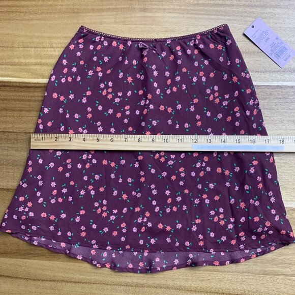 Wild Fable Womens Rosy Brown Floral Print Mini Skirt Size XXS - Picture 10 of 13